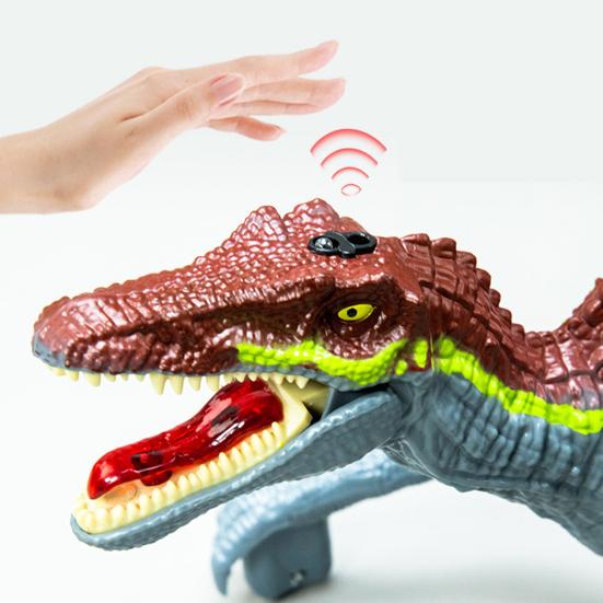 RC Dinosaur Toy Vivid Look Realistic Spinosaurus Model Simulated Walking Creative Early Education Smart Toy Infrared Remote Control Kids Electric