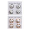 4 stk White Pearl Hijab Brosje Safty Sterk Magnetic Clip Luksus tilbehør Ingen hull Pins Brosjer Magnet for muslimsk skjerf