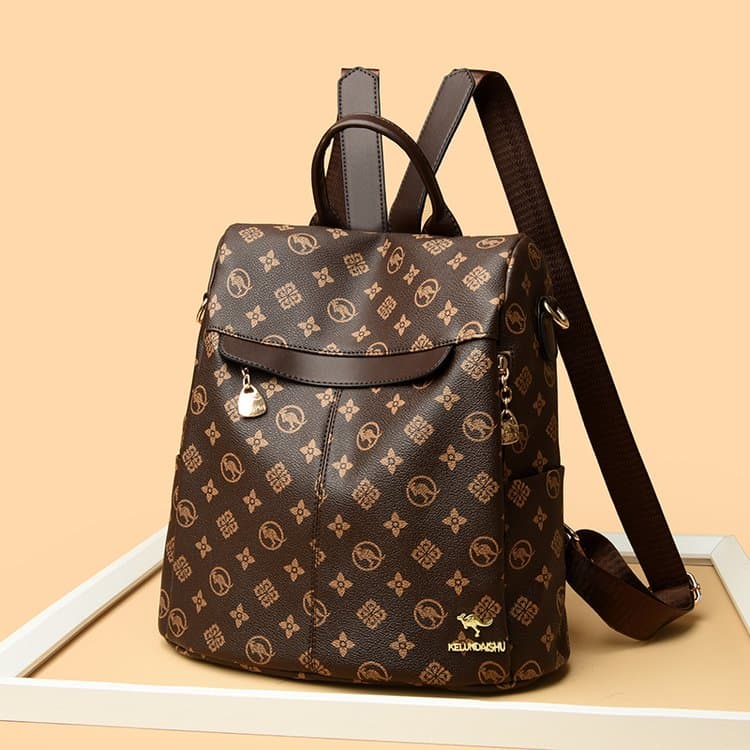 

Backpack Women s Large Capacity Multi-back Backpack коричневий