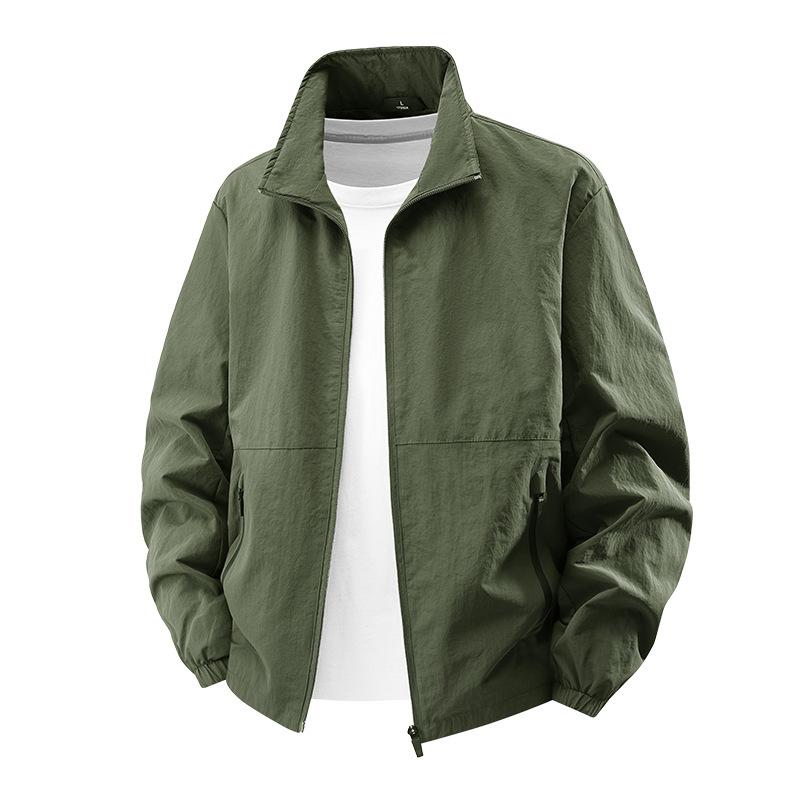 New Spring and Autumn Outdoor Jacket Business Stand Collar Jacket Sports Casual Versatile Men's Jacket