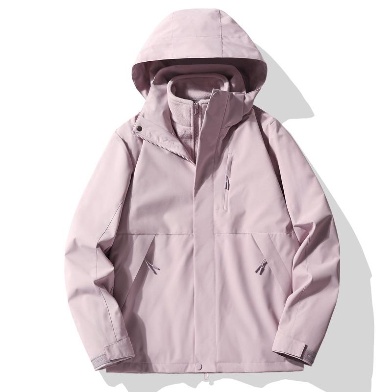 Camel Women's 3-in-1 Windproof Waterproof Mountaineering Jacket for Early Spring