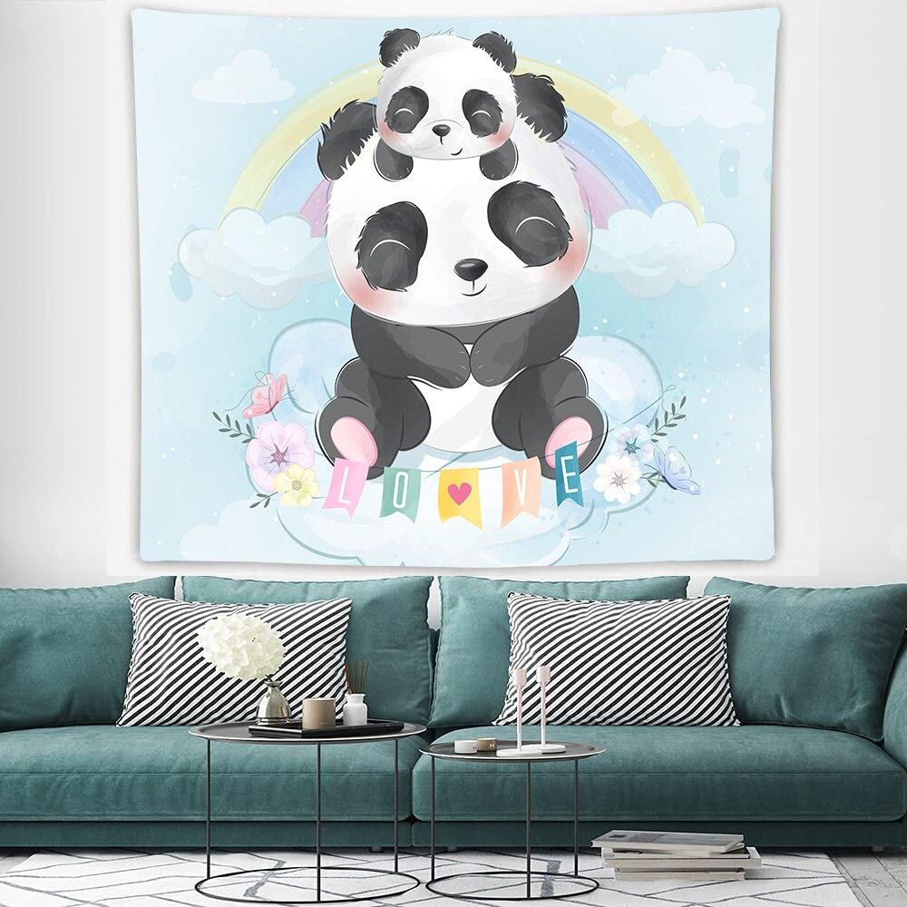 Cartoon Animal Tapestry For Children Boy Girl Bedroom Decoration Birthday Gift Cute Swan Bear Wall Hanging Kawaii Wall Tapestry