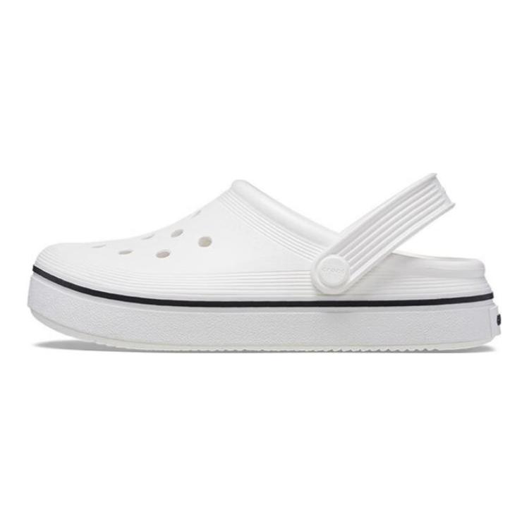 Crocs Comfortable Durable Lightweight Childrens Sandals Kids Sandals White 208477-100