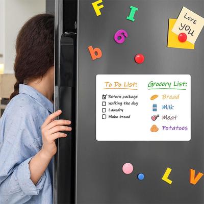 PET Magnetic Whiteboard A3/A4/A5 Refrigerator Magnet Portable Dry Erase White Board  School
