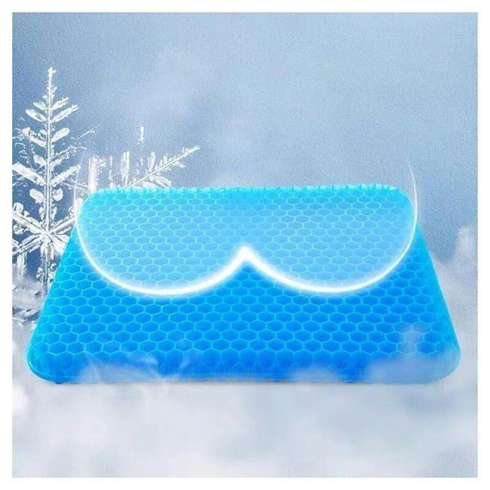 Gel Seat Cushion, Breathable Gel Cushion Anti-Decubitus Cushion with Non-Slip Cover To Relieve Back Pain, Neck