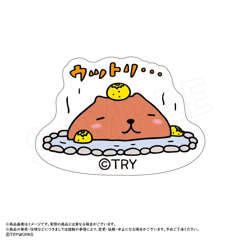 Capybara-san" Trading Acrylic Badges Box of 9
