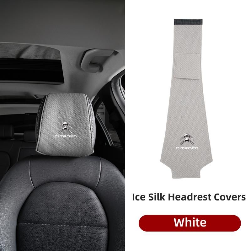 

Ice Silk Car Headrest Cover Breathable Cooling For Citroen C4 C3 C5 C1 C2 Berlingo Celysee Cactus Picasso Aircross Saxo Grand