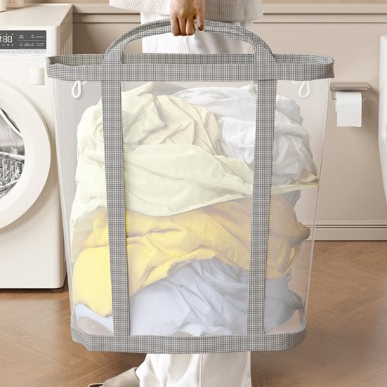 Schmutzwäschekorb Wandmontage Großraum Nylonnetz Wäschekorb Badezimmer Aufbewahrungsorganizer.