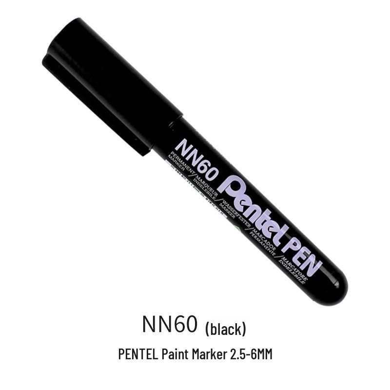 Pentel Oil-Based Marker Pen with Large Tip: Round (NN50) or Square/Flat (NN60).