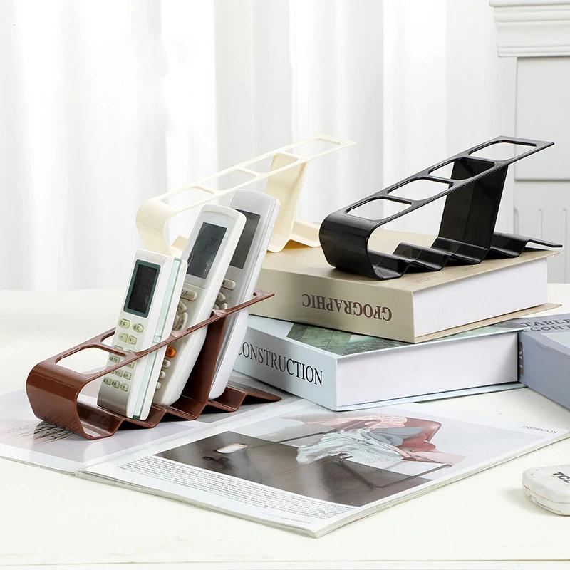 4 Slots Tv Remote Control Stand Holder Home Appliance Remote Control Storage Rack Desktop Bracket For Home Living Room Office