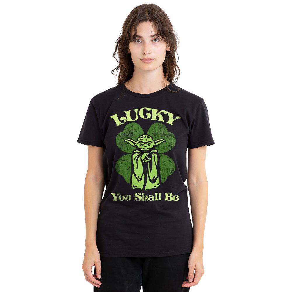 STAR WARS Unisex Adult Lucky Yoda St Patricks Day T-Shirt