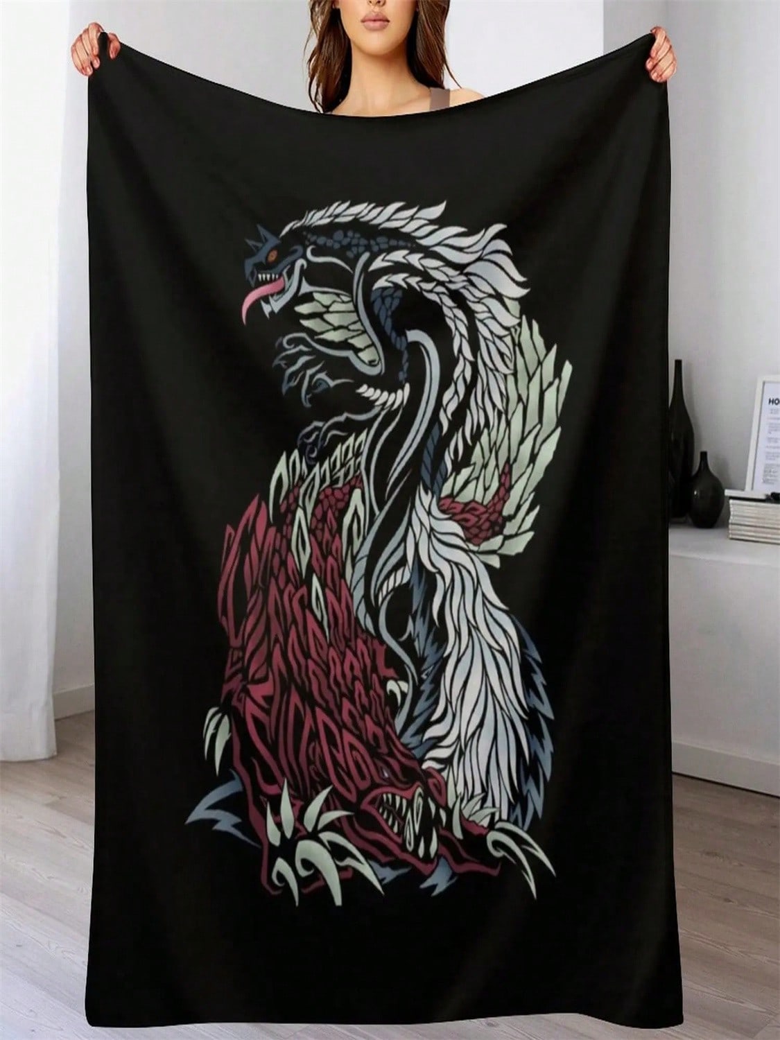 Hunter Tobi Kadachi And Odogaron T-Shirts Gift For Fans, For And , Gift Mother Day, Father Day Throw Blanket S разноцветный