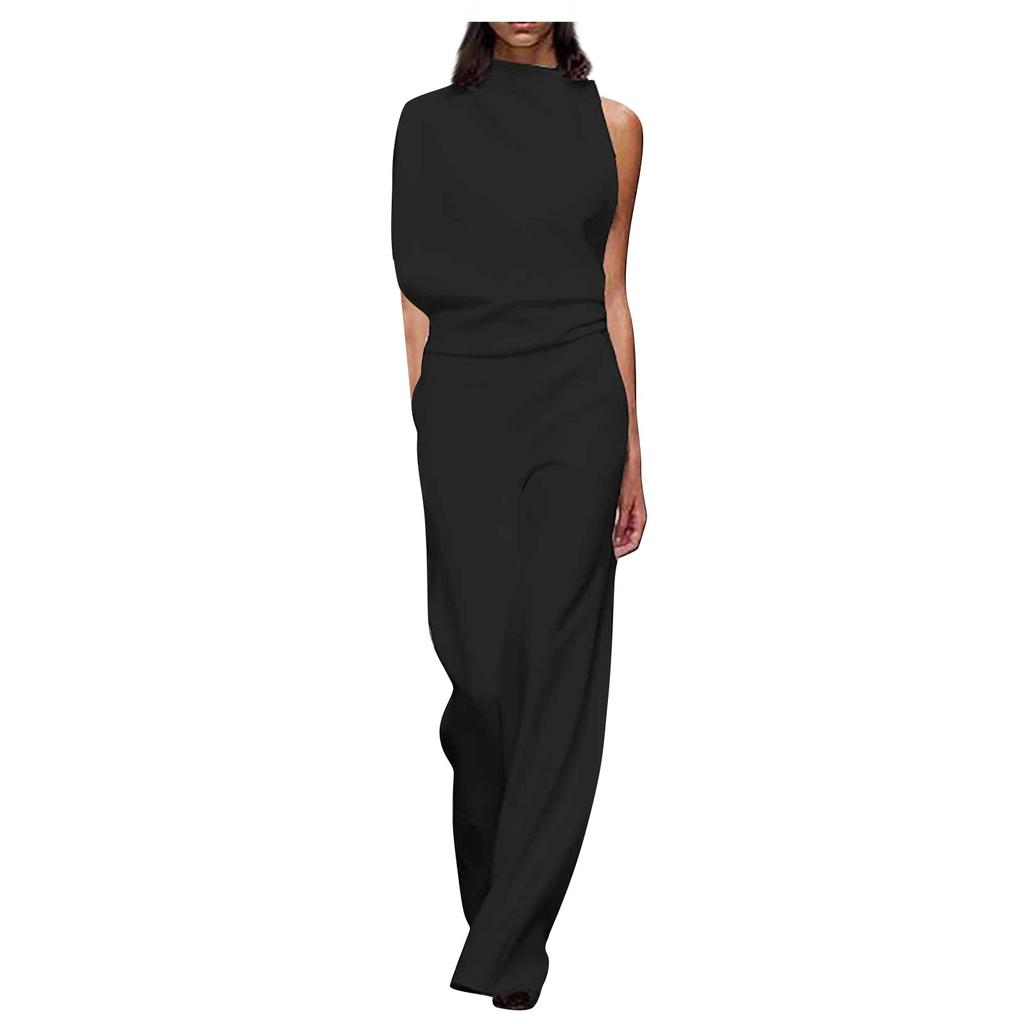 Women's Banquet Dress Jumpsuit Sexy Hanging Neck Women's Trousers