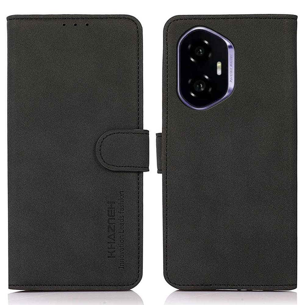 

KHAZNEH Для Honor 400 Чохол PU Шкіра Гаманець Підставка Чохол для телефону Black