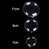 10Pcs Christmas Balls Plastic Clear Flat Ball Home Decor Wedding Candy Christmas Gifts Box 7-11cm Xmas Decoration 2025 New