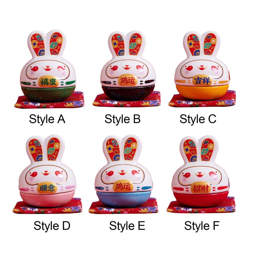Rabbit Figurine Piggy Bank Saving Pot Jar Exquisite Decorative Container Small