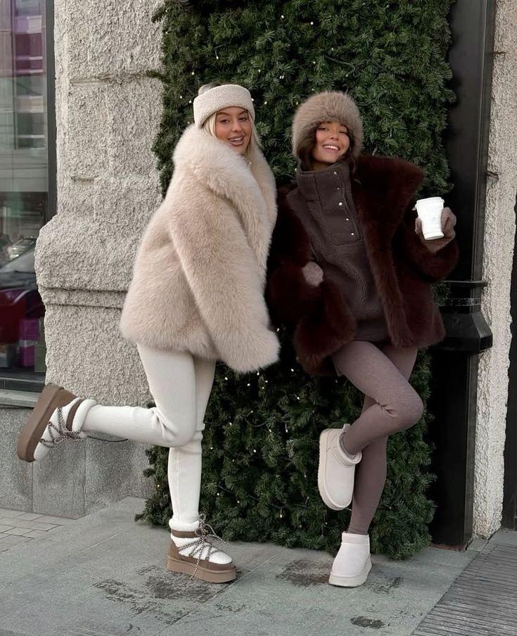 Women's Fluffy Faux Fur Lapel Coat - Casual Fox Fur Jacket