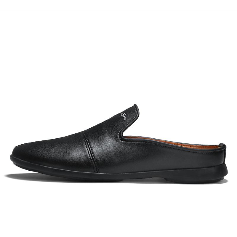 Men's Leather Slippers Sandals Loafers