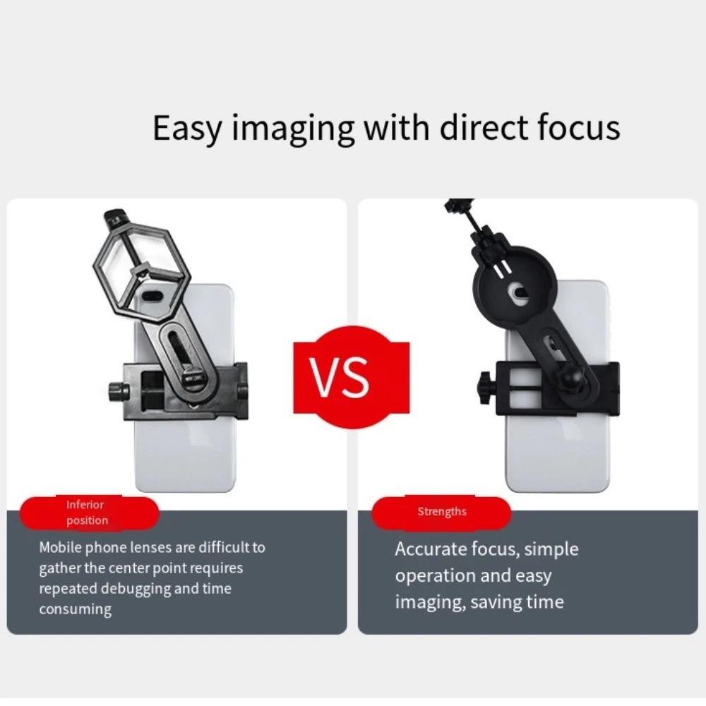 Universal Phone Lens Photography Adapter Mount Mobile Photography Stand  for Binocular Monocular
