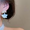 Leaf Fan Shaped Ginkgo Earrings Oil Drip Earrings Jewelry Fashion Ginkgo Ear Pendant  Festival