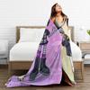 Murder Drones N and Uzi Flannel Throw Blanket  Blanket for Bedding Car Lightweight Plush Thin Quilt,