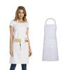 Moderner Polyester-Schürze mit einfarbigem Design für Restaurant- und Küchengebrauch