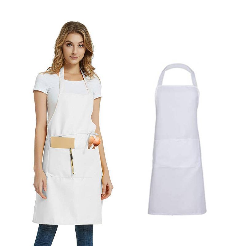 Moderner Polyester-Schürze mit einfarbigem Design für Restaurant- und Küchengebrauch