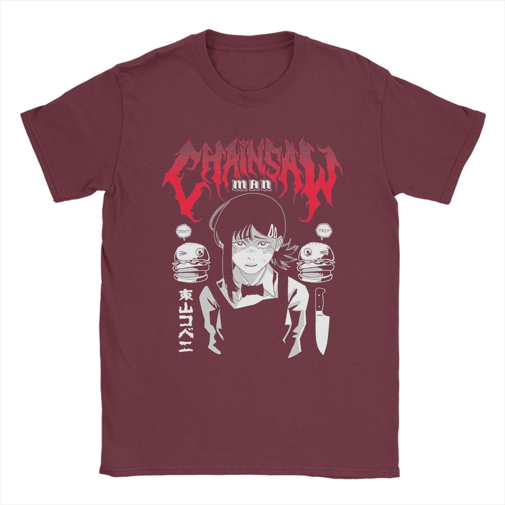Chainsaw Man Anime Denji Fan Art T-Shirts Men Novelty Cotton Tees Crew Neck Short Sleeve T Shirts Unique Tops