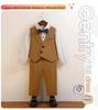 Kids' Korean-Style Vest Suit for Weddings & First Birthdays - Boys & Girls Spring/Autumn Outfit