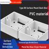 Type 86 Grey Surface Mount Junction Box - Thickened Base for Wiring and Switches