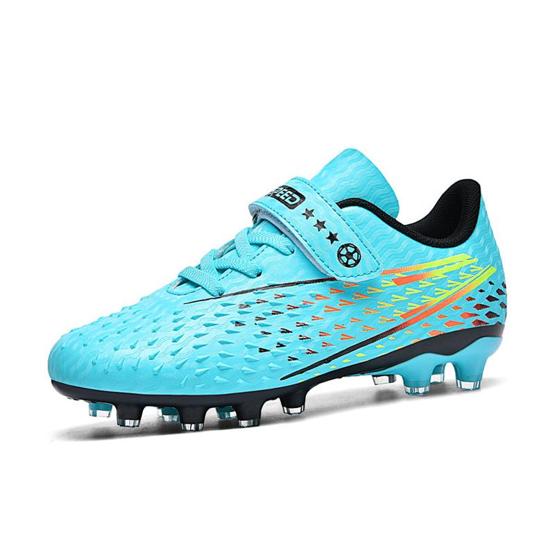 Children Football Boots Anti-slip Soccer Shoes Low-top Boy Ultralight Kid's High Quality Outdoor Grass Training Soccer Sneakers