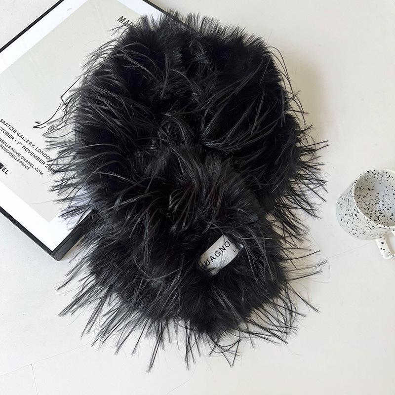 Scarf Women's autumn and winter plush long fine imitation mink collar thickened warm shawl fashionable couple scarf