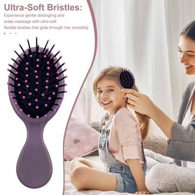 Mini Portable Hair Brush Soft Bristles Scalp Massage Portable Anti-static Hair Styling Detangling Air Cushion Comb Women Kids Hairdressing Tools
