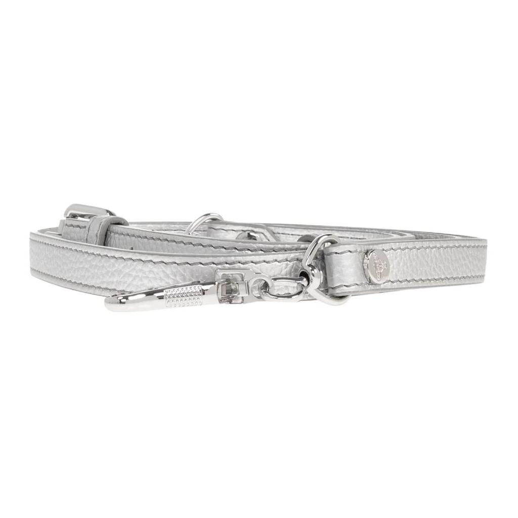 VIVIENNE WESTWOOD Yasmine Classic Brand Logo PU Crossbody Handbag Women Handbags Silver 5C010006WS000DQ401