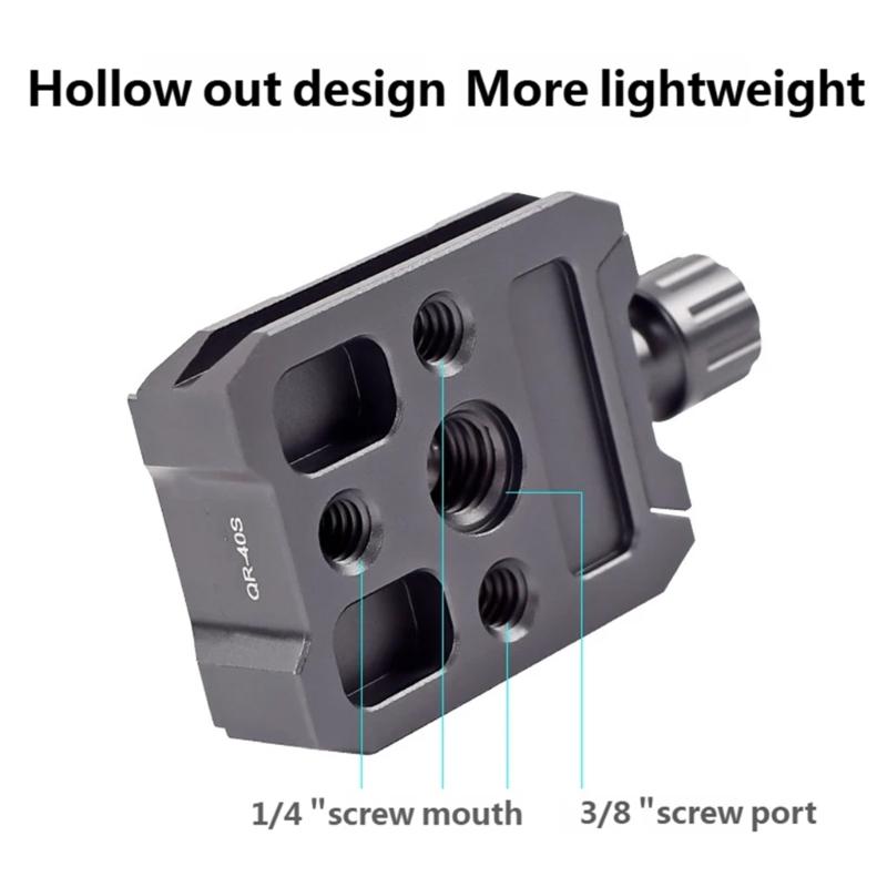 Quick Release Clamp Adapters For Tripods Stabilizers With Arca Swisses Standard And Double Thread Mounts