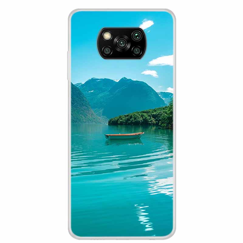 For Poco X3 Pro Case X3 NFC 6.67" Clear Marble Soft TPU Silicone Back Case for Xiaomi Poco X3 NFC Phone Covers Shockproof Fundas
