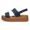 Sandálias de Plataforma Tecidas Brooklyn 'Azul Castanho' Feminino 209977-410
