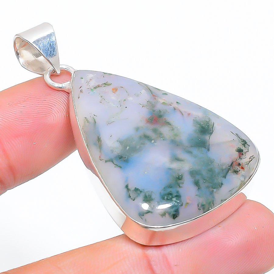 

Black Onyx Gemstone Handmade 925 Sterling Silver Jewelry Pendant 2.05 SU-10895