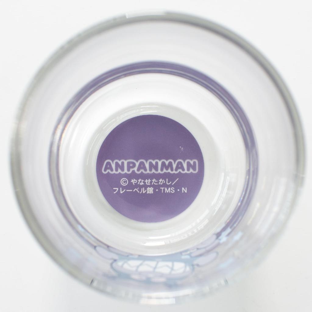 Otsuka Glass Anpanman Good Kids Glasses, Easy-to-Hold Juice Cups (2 Pieces, 130ml), Children's Tableware Set, Anpanman & Baikinman Goods, Transparent,