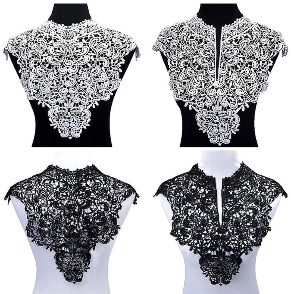 Elegant Detachable Lace Neckline Collarband Hollow Hollow Neckline Embroideried Fabric Women Neckline DIY