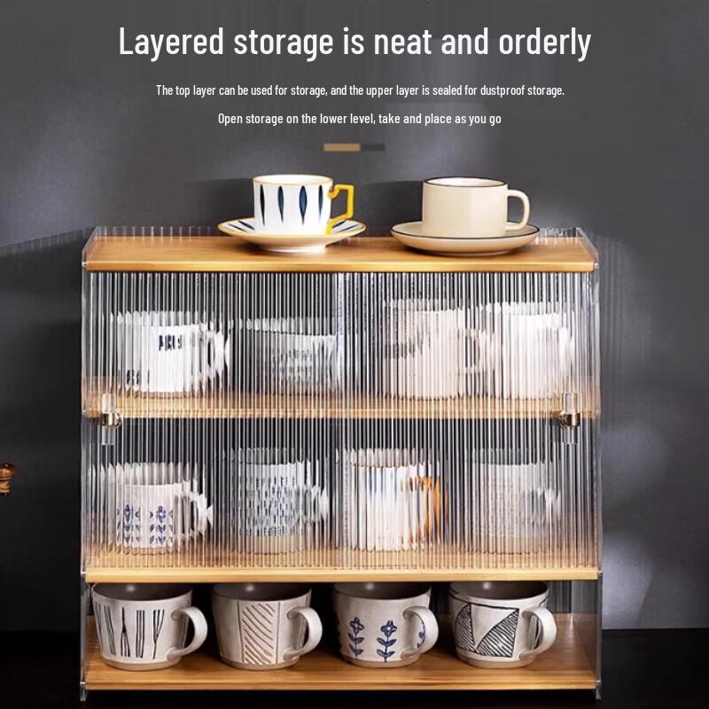 Modern Dustproof Kitchen Cup Storage Rack
