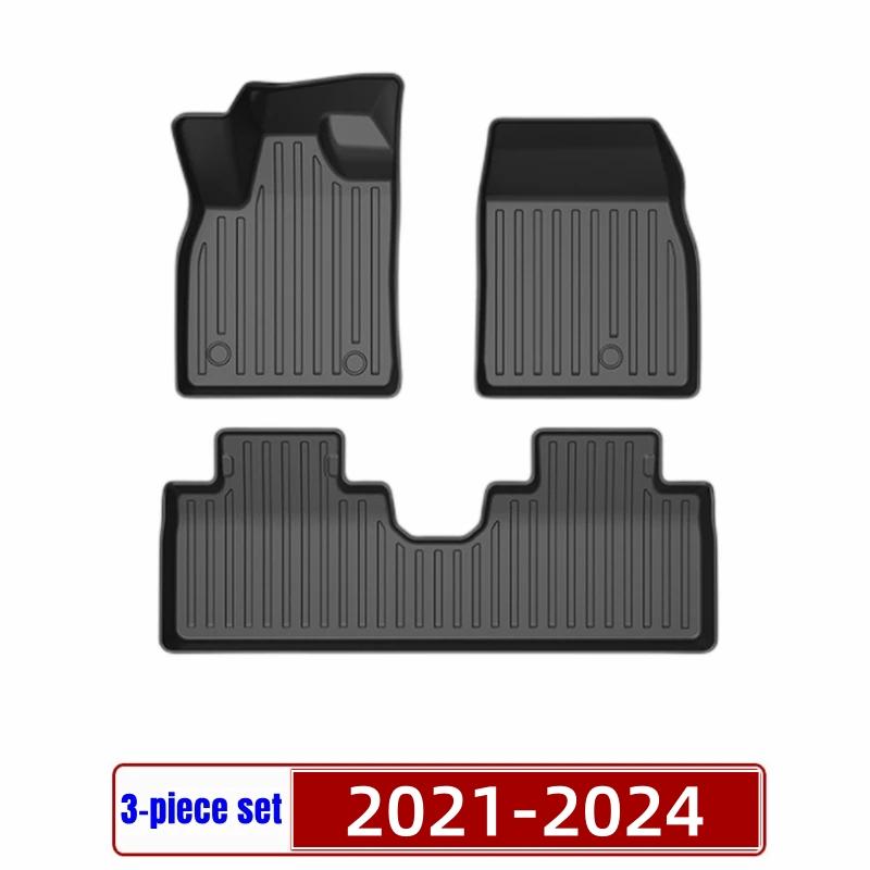 BAFIRE 3D TPE Fußmatten für Ford Mustang Mach-E 2025-2025 Kundenspezifische Kofferraum-Rückenlehnenmatte Laderaummatte Wasserdichte Allwetter-Teppiche