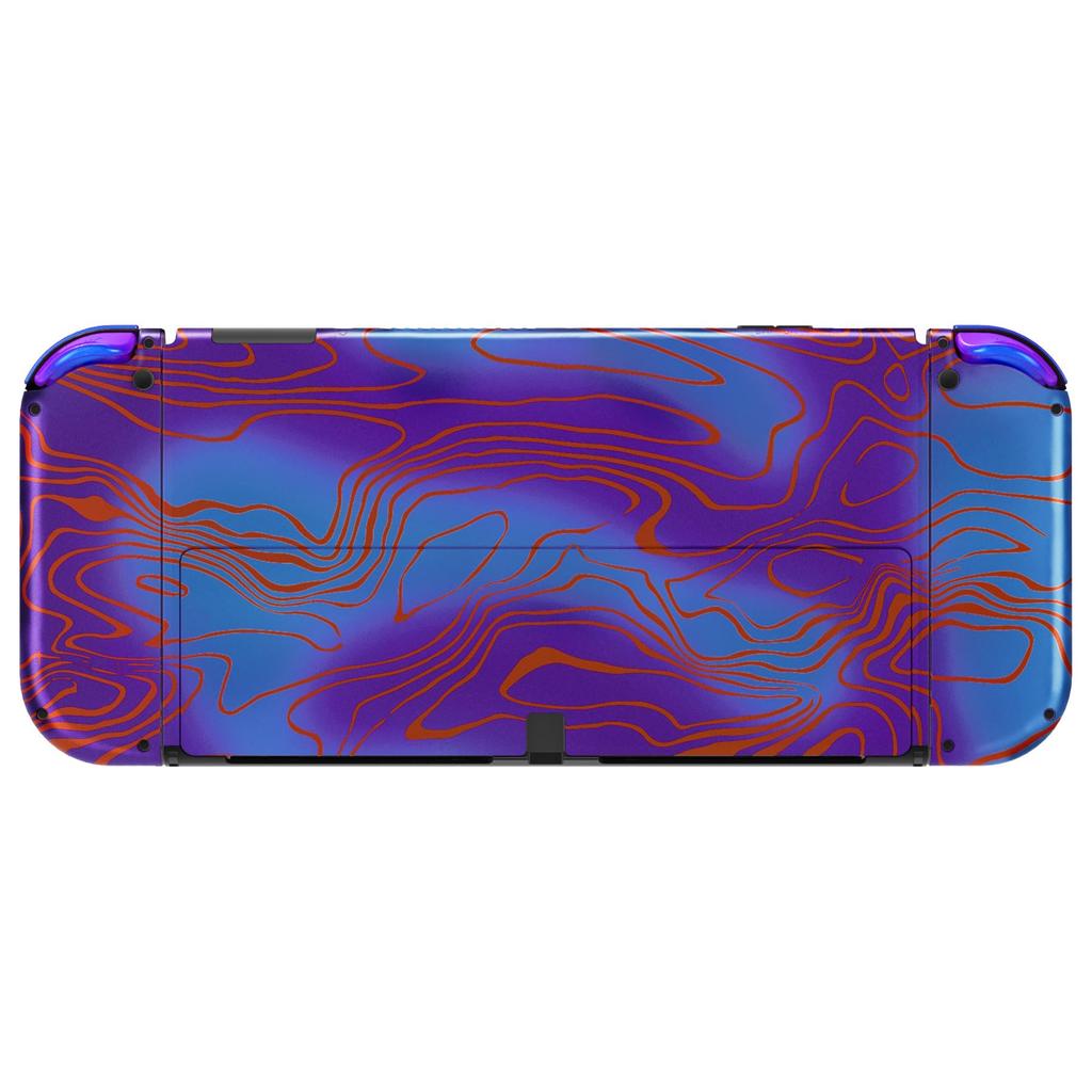 Not the main unit eXtremeRate Switch Pattern back plate for OLED PC switch Back switch compatible for Switch OLED handheld controller kicks stand and