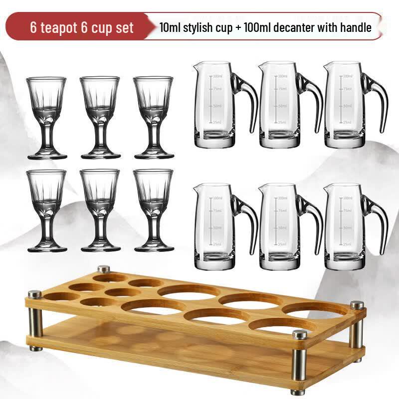 Premium Handmade Glass Baijiu Serving Set