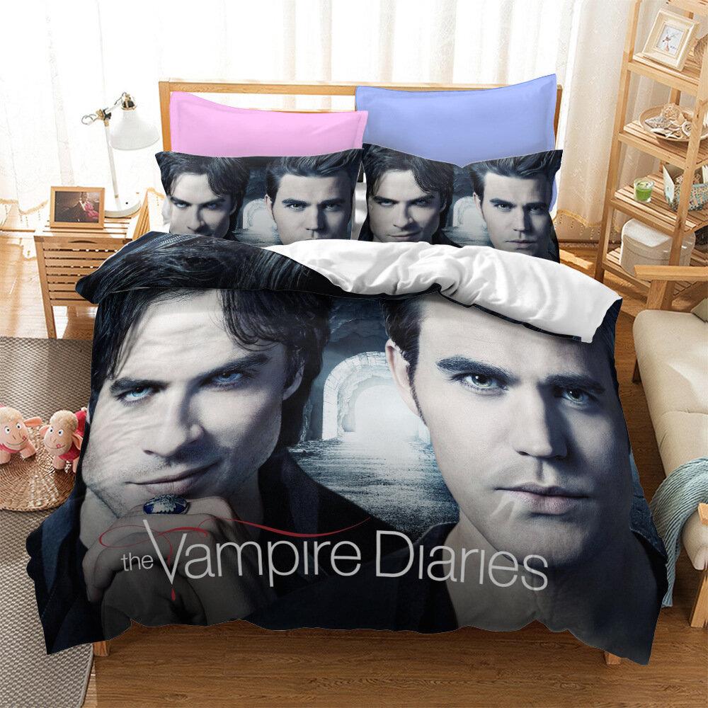 Cute Printed Quilt Cover Pillowcase Three-Piece Set Can Be Made Into Four-Piece 3D Digital Printing