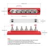 150A Power Distribution Block 48V Bus Bar Terminal Block 6 x M6 Terminal Studs Marine Bus Bar with Cover For Car Truck