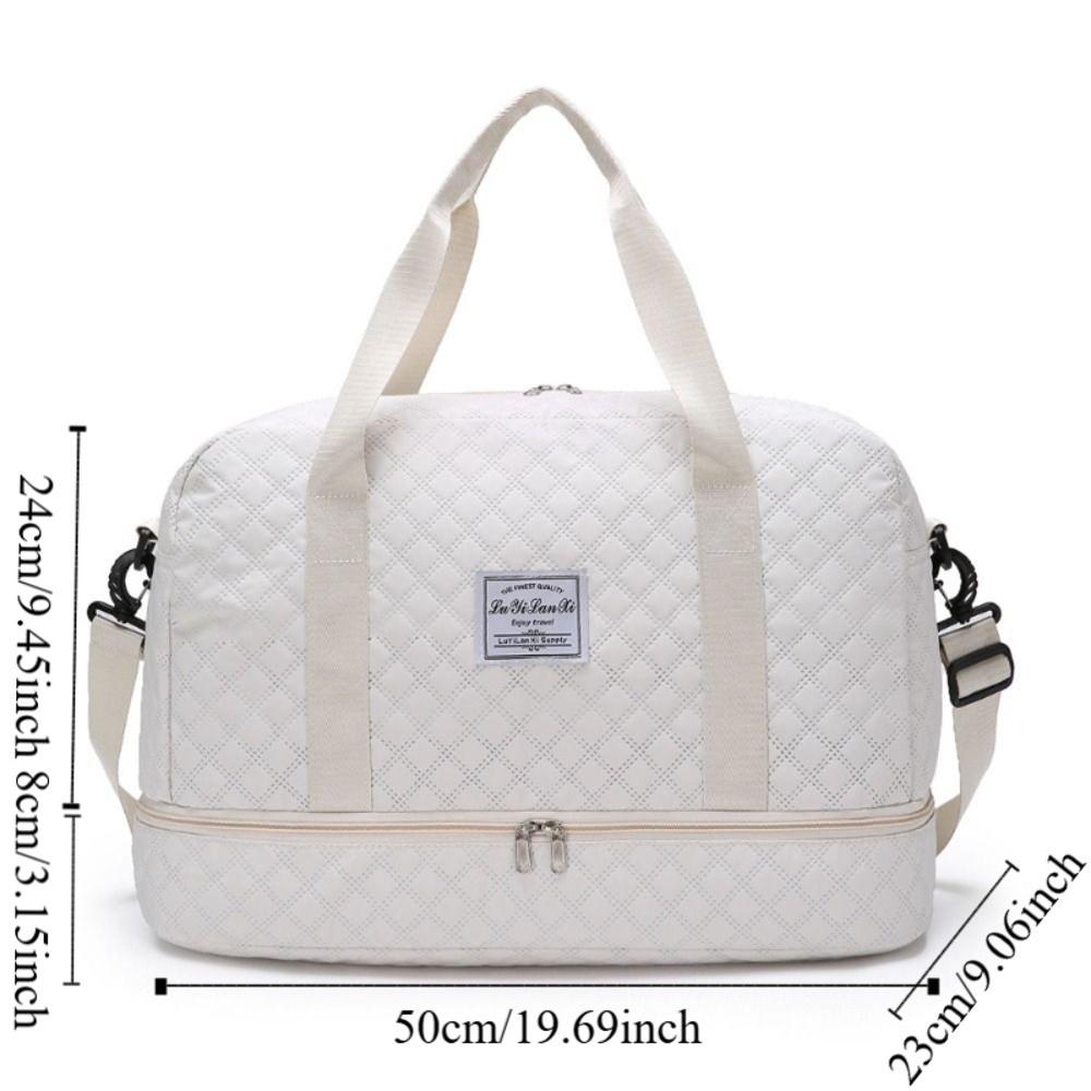 Wet Dry Separation Sports Fitness Bags Oxford Storage Handbag Portable Carry On Travel Bag  Outdoor