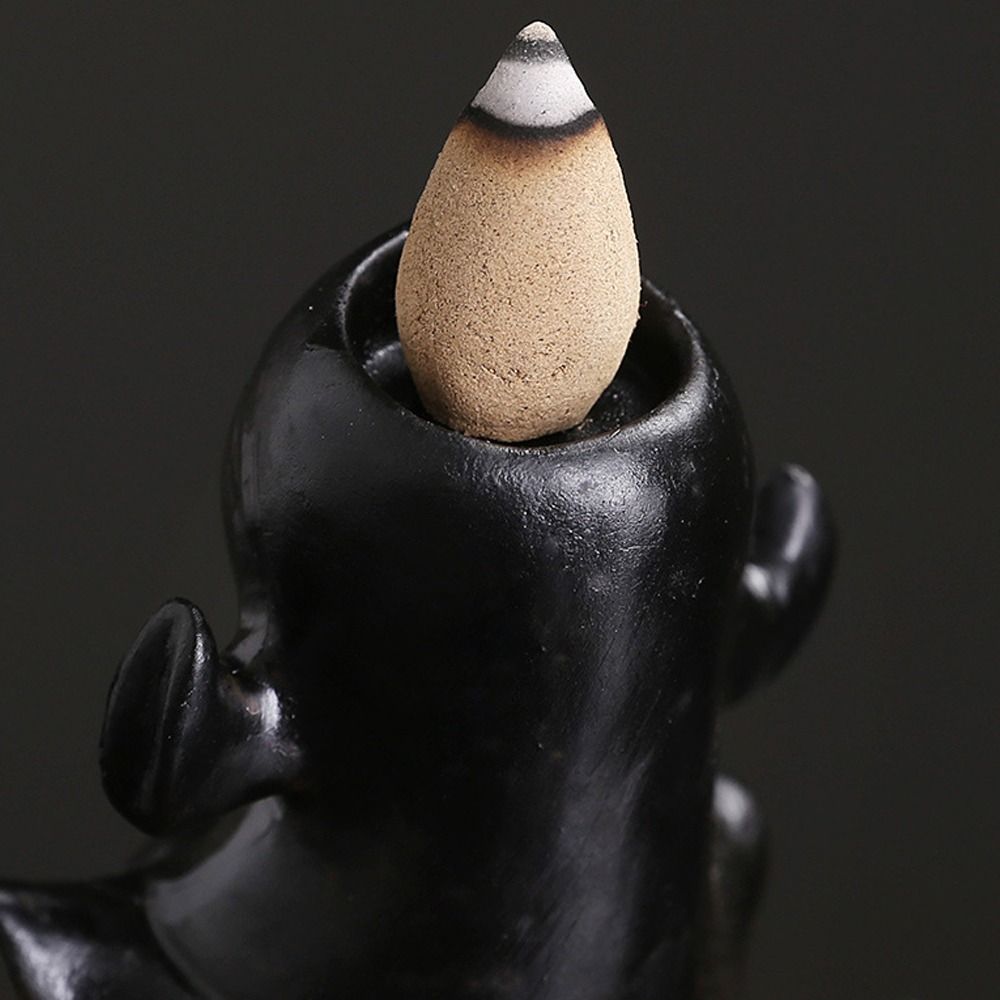 Retro Pumpkin Backflow Incense Holder Resin Backflow Incense Burner  Home Office Decoration