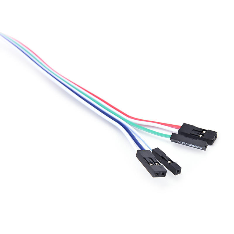 Case Desktop Atx Power On Switch Kabel Tilbakestill med HDD LED-lys For PC-datamaskin