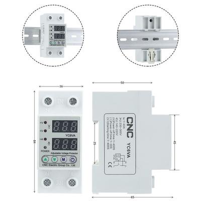 Guide Rail Adjustable Digital Double Display Current Limiting AC 230V
